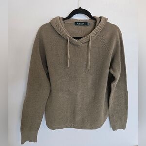 Lauren Ralph Lauren Olive Knit Hoodie